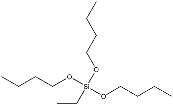 Silane, tributoxyethyl- 化学構造式