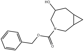 5-Hydroxy-3-aza-bicyclo[5.1.0]octane-3-carboxylic acid benzyl ester 结构式