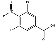 3-溴-5-氟-4-硝基苯甲酸, 1807181-70-9, 结构式