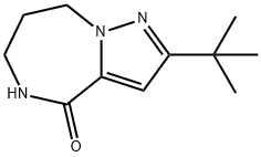 2-TERT-BUTYL-5,6,7,8-TETRAHYDROPYRAZOLO[1,5-A][1,4]DIAZEPIN-4-ONE 结构式