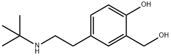 4-[2-(tert-butylamino)ethyl]-2-(hydroxymethyl)phenol Struktur
