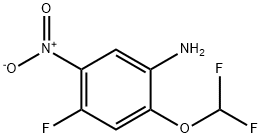 2-(difluoromethoxy)-4-fluoro-5-nitroaniline Structure