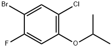 1-Bromo-5-chloro-2-fluoro-4-isopropoxybenzene Struktur