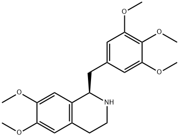(1R)-1,2,3,4-四氢-6,7-二甲氧基-1-[(3,4,5-三甲氧苄基)甲基] 异喹啉, 188956-91-4, 结构式