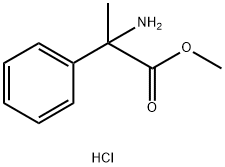 2-アミノ-2-フェニルプロパン酸メチル塩酸塩 化学構造式
