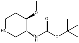 tert-butyl N-[(3R,4R)-4-methoxypiperidin-3-yl]carbamate,1932019-20-9,结构式