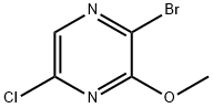 2-BROMO-5-CHLORO-3-METHOXYPYRAZINE 结构式