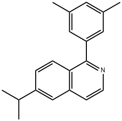 1-(3,5-dimethylphenyl)-6-(1-methylethyl)isoquinoline Struktur