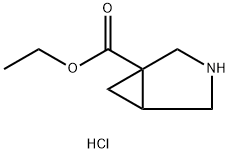 Ethyl 3-azabicyclo[3.1.0]hexane-1-carboxylate hydrochloride Struktur