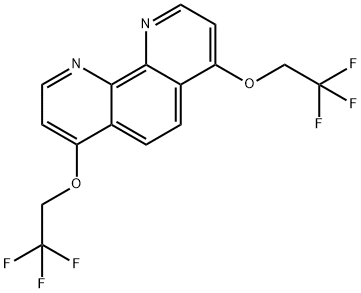 4,7-BIS(2,2,2-TRIFLUOROETHOXY)-1,10-PHENANTHROLINE, 2007920-74-1, 结构式