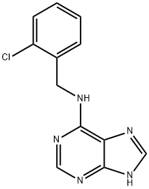 1H-Purin-6-amine, N-[(2-chlorophenyl)methyl]- 结构式