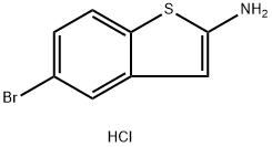 5-bromo-1-benzothiophen-2-amine hydrochloride, 2055841-97-7, 结构式