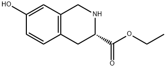 L-7-羟基-1,2,3,4-四氢异喹啉-3-甲酸乙酯, 206201-87-8, 结构式