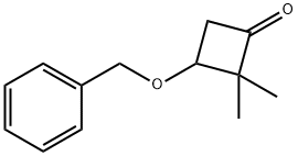 3-(BENZYLOXY)-2,2-DIMETHYLCYCLOBUTAN-1-ONE 结构式