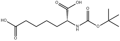 BOC-R-2-氨基庚二酸, 206430-64-0, 结构式