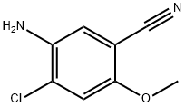 5-Amino-4-chloro-2-methoxy-benzonitrile,2090998-18-6,结构式