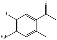 1-(4-Amino-5-iodo-2-methyl-phenyl)-ethanone 结构式
