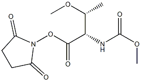 (2S,3R)-2,5-dioxopyrrolidin-1-yl 3-methoxy-2-((methoxycarbonyl)amino)butanoate Structure