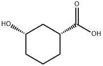 Cyclohexanecarboxylic acid, 3-hydroxy-, (1R,3S)-, 21531-44-2, 结构式
