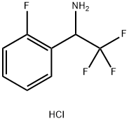 2,2,2-三氟-1-(2-氟苯基)乙胺盐酸盐,2153472-91-2,结构式