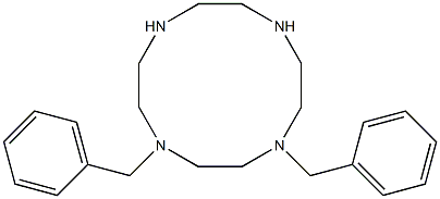 1,4,7,10-Tetraazacyclododecane, 1,4-bis(phenylmethyl)- Structure