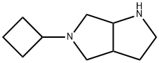 5-Cyclobutyloctahydropyrrolo[3,4-b]pyrrole 结构式