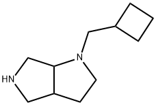 1-(Cyclobutylmethyl)octahydropyrrolo[3,4-b]pyrrole,2169076-19-9,结构式