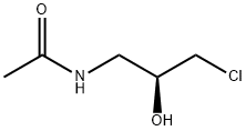 (S)-N-(3-Chloro-2-hydroxypropyl)acetamide Struktur