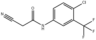 N-[4-chloro-3-(trifluoromethyl)phenyl]-2-cyanoacetamide Structure