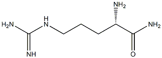 Pentanamide, 2-amino-5-[(aminoiminomethyl)amino]-, (S)-, 2788-83-2, 结构式