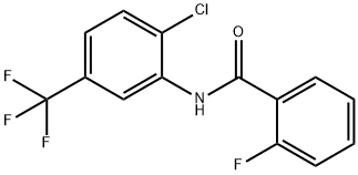 Benzamide,N-[2-chloro-5-(trifluoromethyl)phenyl]-2-fluoro-|化合物 Benzamide, N-(2-chloro-5-(trifluoromethyl)phenyl)-2-fluoro-