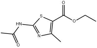5-Thiazolecarboxylicacid, 2-(acetylamino)-4-methyl-, ethyl ester 结构式