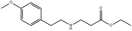 ethyl 3-{[2-(4-methoxyphenyl)ethyl]amino}propanoate Struktur