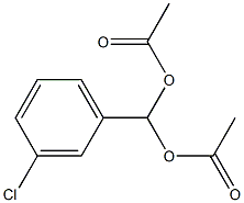 Methanediol, (3-chlorophenyl)-, diacetate Structure