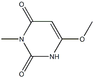 2,4(1H,3H)-Pyrimidinedione, 6-methoxy-3-methyl- Struktur