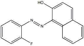 2-Naphthalenol, 1-[(2-fluorophenyl)azo]- Structure