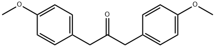 ビス(4-メトキシベンジル)ケトン 化学構造式