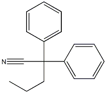 Benzeneacetonitrile, a-phenyl-a-propyl- Structure