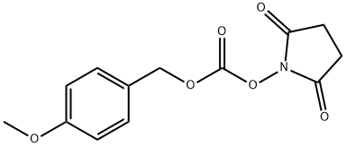 2,5-dioxopyrrolidin-1-yl 4-methoxybenzyl carbonate Struktur