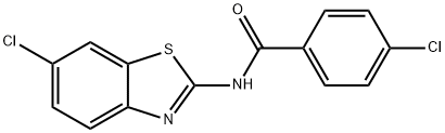 4-chloro-N-(6-chlorobenzo[d]thiazol-2-yl)benzamide Structure