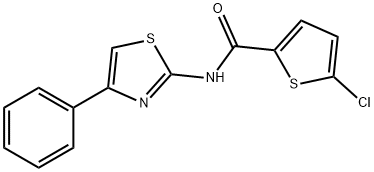 5-chloro-N-(4-phenylthiazol-2-yl)thiophene-2-carboxamide Structure