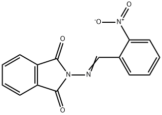 1H-Isoindole-1,3(2H)-dione, 2-[[(2-nitrophenyl)methylene]amino]- Struktur