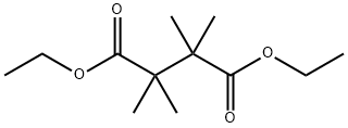 Butanedioic acid,2,2,3,3-tetramethyl-, 1,4-diethyl ester Structure