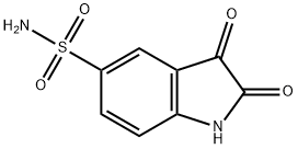 2,3-二氧吲哚-5-磺胺, 3456-82-4, 结构式