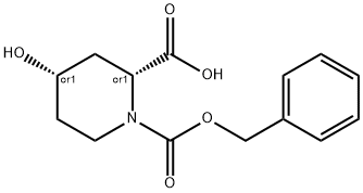 (2S,4R)-1-(Benzyloxycarbonyl)-4-Hydroxypiperidine-2-Carboxylic Acid Structure
