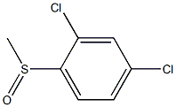 2,4-dichloro-1-methylsulfinyl-benzene Struktur