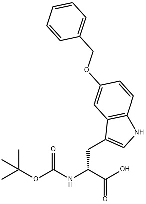 Boc-5-Benzyloxy-D-tryptophan Struktur