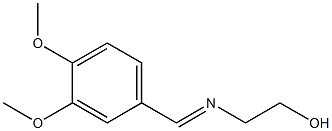2-[(3,4-dimethoxyphenyl)methylideneamino]ethanol,37771-28-1,结构式