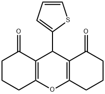 9-(thiophen-2-yl)-3,4,5,6,7,9-hexahydro-1H-xanthene-1,8(2H)-dione Struktur