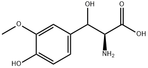 Tyrosine, b-hydroxy-3-methoxy- Structure